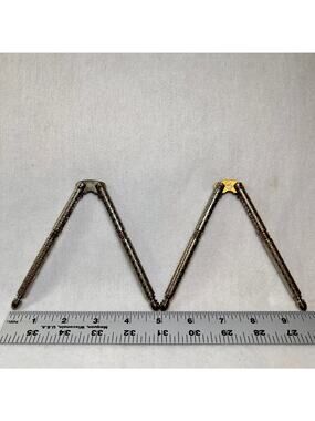 HMQ Seafood Nutcracker Set of 2 Bird Leg Style Quackenbush Vintage 1940’s Metal